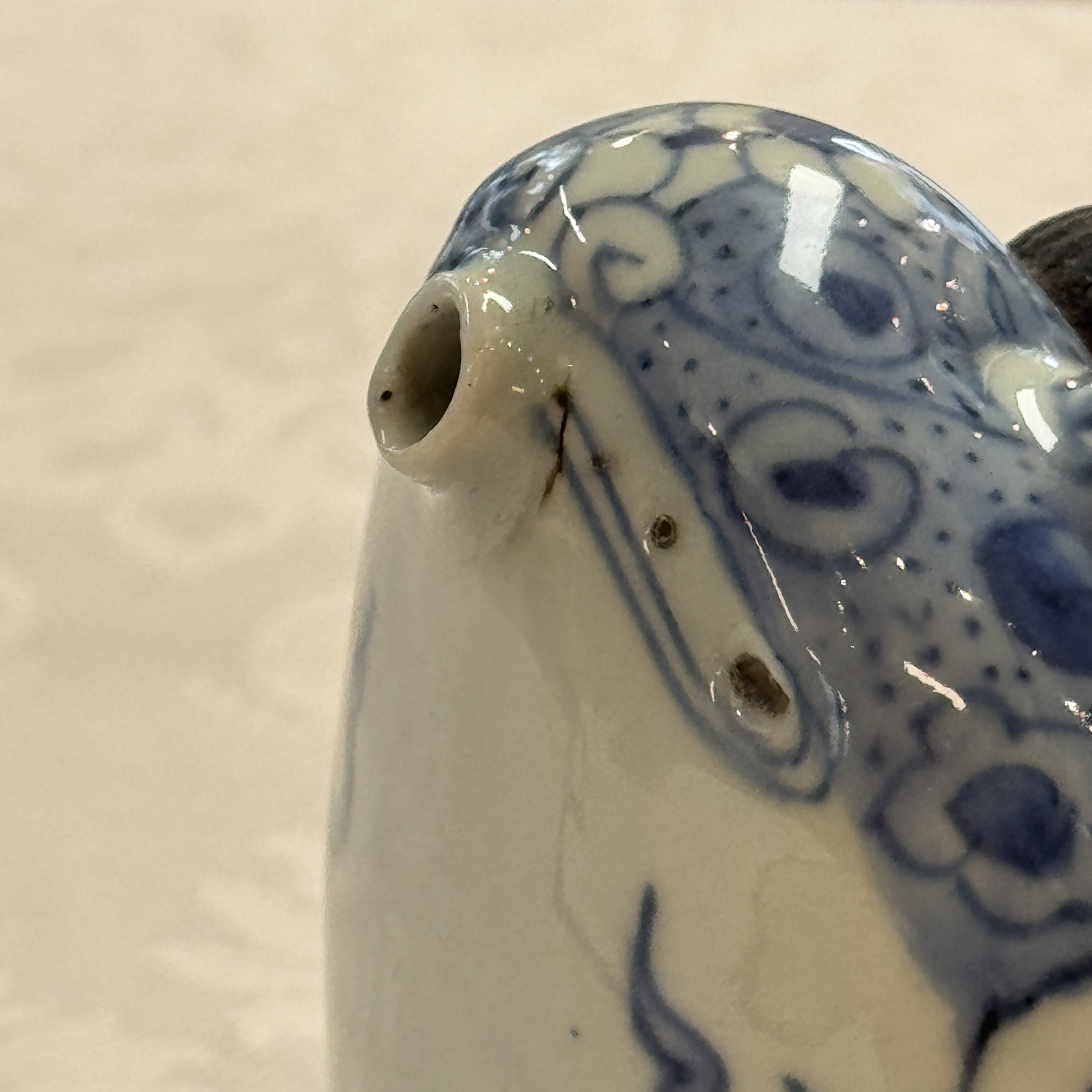 A Chinese blue and white 'Toad' ewer  — photo 21