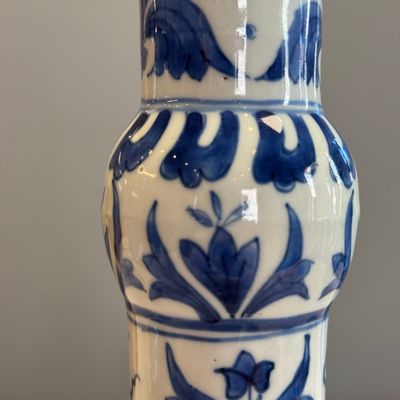 A Chinese blue and white 'Zhu Lin Qi Xian 竹林七賢' bottle vase — 照片 14