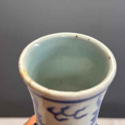 A Chinese blue and white 'Zhu Lin Qi Xian 竹林七賢' bottle vase — 照片 16