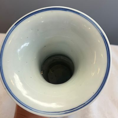 A Chinese blue and white 'Zun' vase with dragon and phoenix design — foto 11