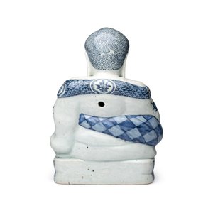 A Chinese blue and white figure of Budai — 照片 5