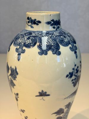 A Chinese blue and white five-piece garniture with birds among flowering branches — photo 35