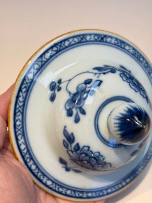 A Chinese blue and white five-piece garniture with birds among flowering branches — photo 42