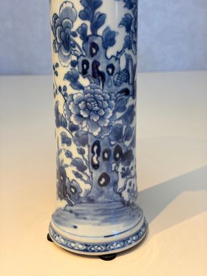A Chinese blue and white five-piece garniture with birds among flowering branches — photo 56
