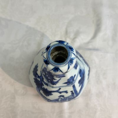 A Chinese blue and white garlic-mouth bottle vase — photo 14