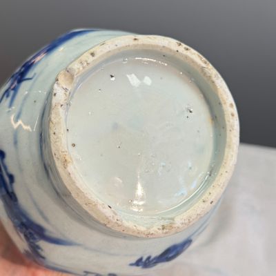 A Chinese blue and white garlic-mouth bottle vase — photo 18