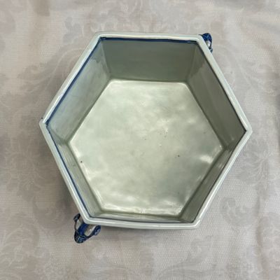 A Chinese blue and white hexagonal censer — foto 14