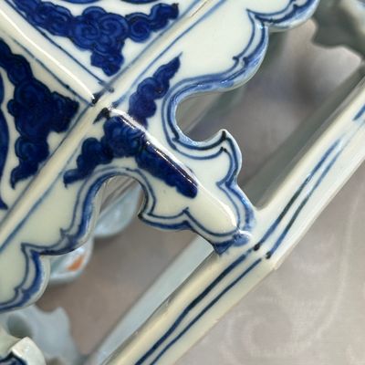 A Chinese blue and white hexagonal censer — foto 20