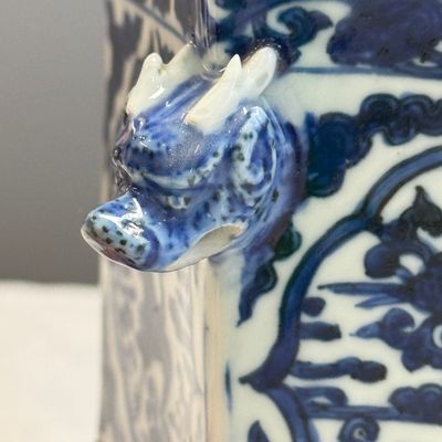 A Chinese blue and white hexagonal censer — foto 5
