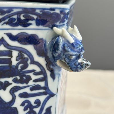 A Chinese blue and white hexagonal censer — foto 9
