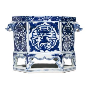 A Chinese blue and white hexagonal censer — foto 4