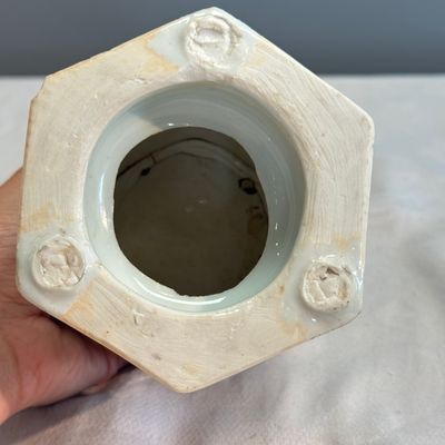 A Chinese blue and white hexagonal salt after a European silver model — photo 26