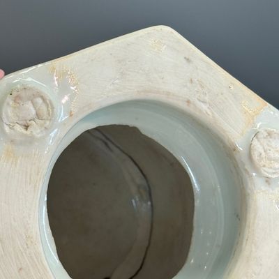 A Chinese blue and white hexagonal salt after a European silver model — photo 30