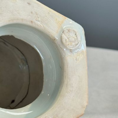 A Chinese blue and white hexagonal salt after a European silver model — photo 31