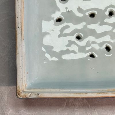 A Chinese blue and white openwork rectangular box and cover — photo 15