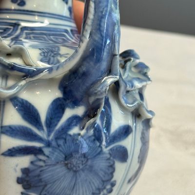 A Chinese blue and white pomegranate-shaped ewer — photo 5