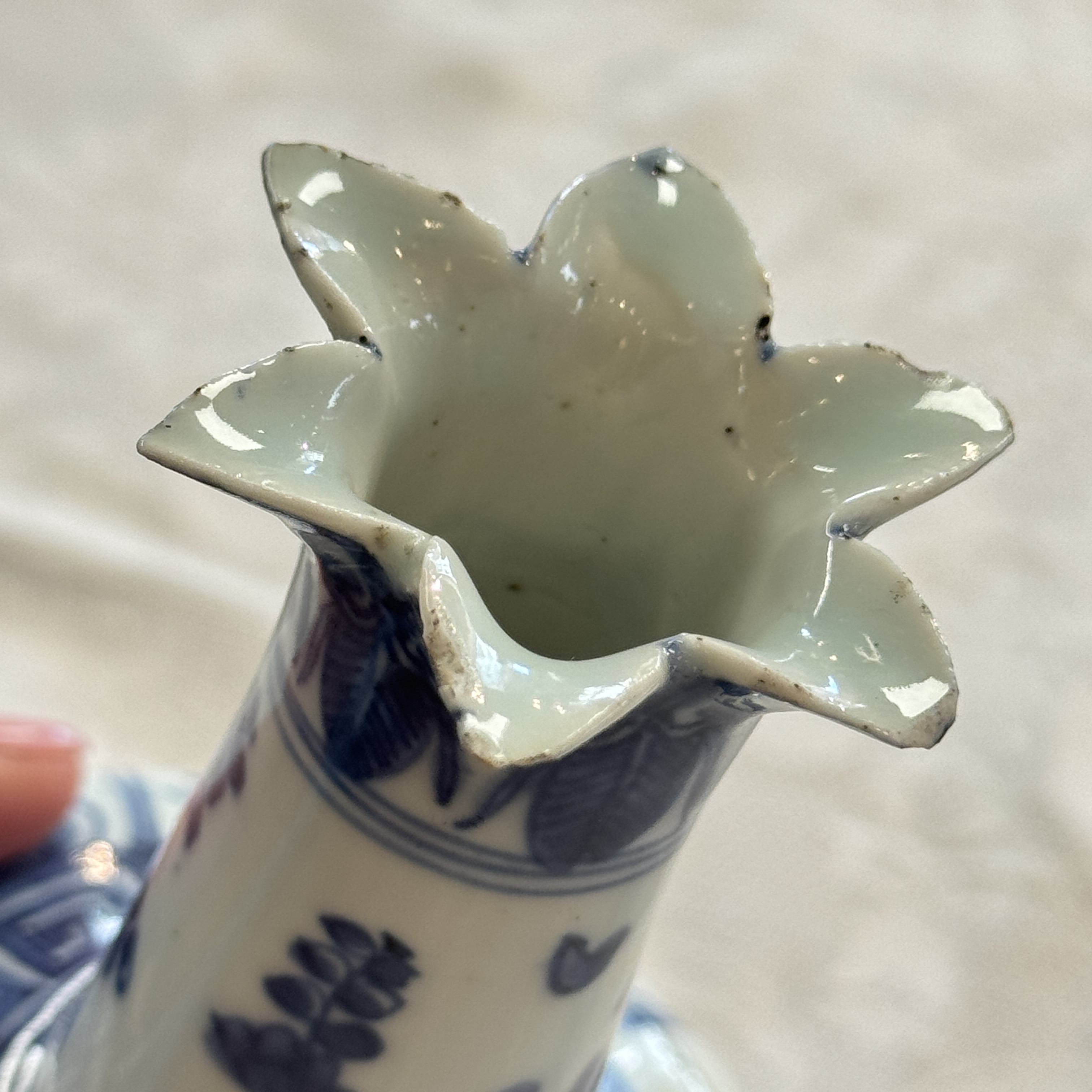 A Chinese blue and white pomegranate-shaped ewer — 照片 14