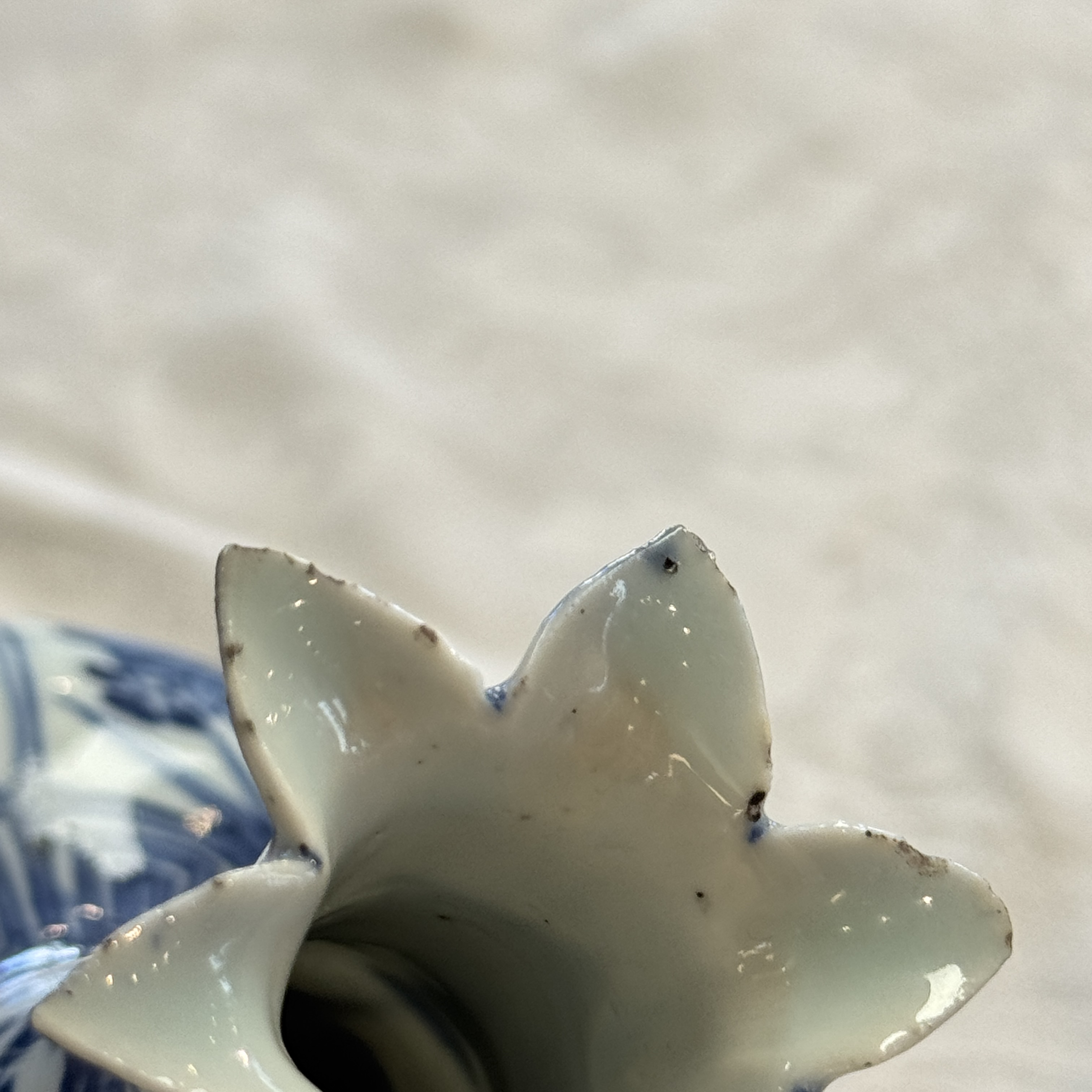 A Chinese blue and white pomegranate-shaped ewer — 照片 17
