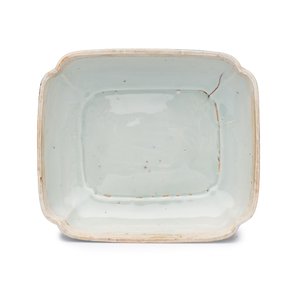 A Chinese blue and white quatrefoil 'Dragon' box and cover — 照片 7