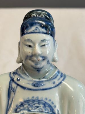 A Chinese blue and white seated figure of Wenchang — photo 6