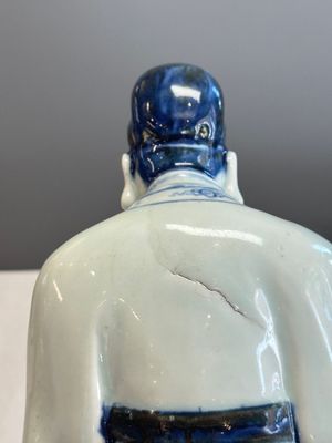 A Chinese blue and white seated figure of Wenchang — photo 9