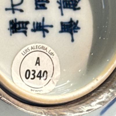 A Chinese blue and white silver-mounted 'Monkeys and Deer' bowl — foto 21