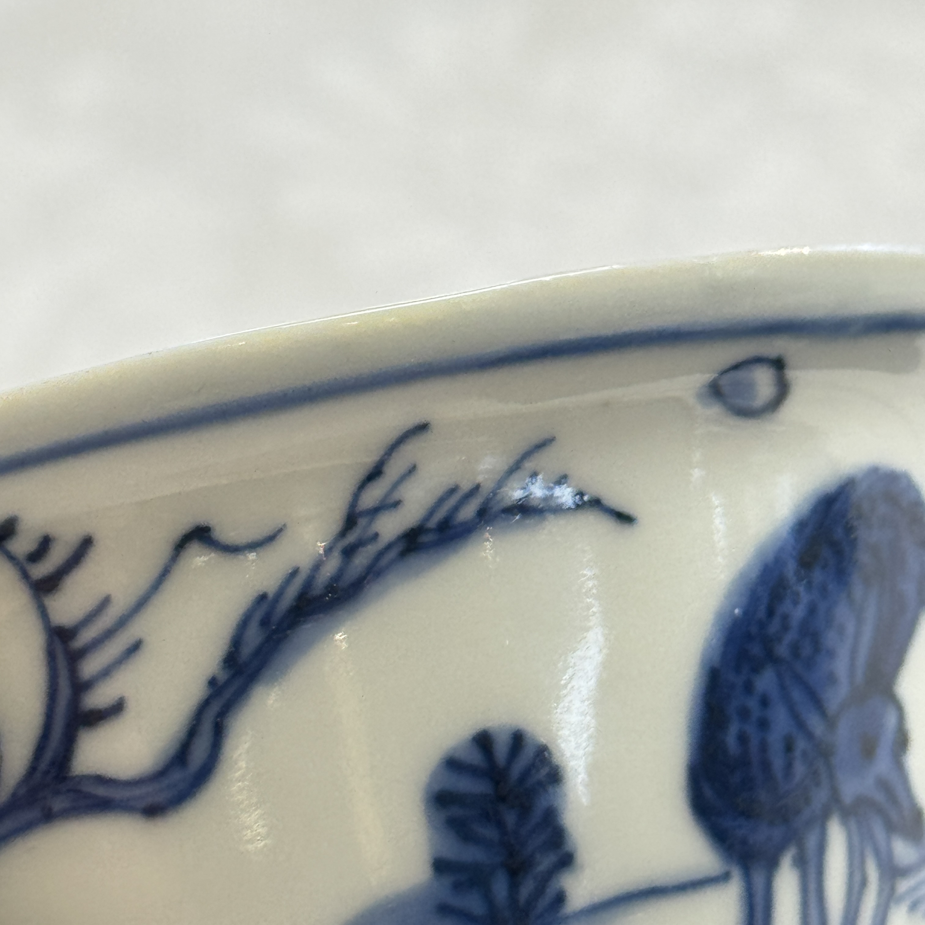 A Chinese blue and white silver-mounted 'Monkeys and Deer' bowl — foto 22