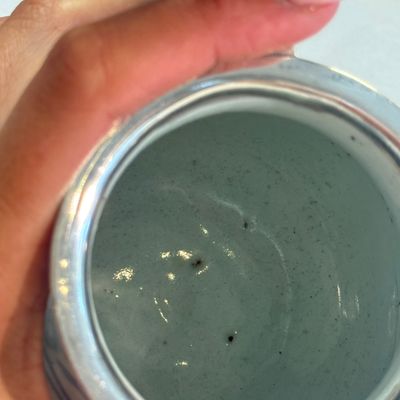 A Chinese blue and white silver-mounted 'Scholars' tankard — photo 12