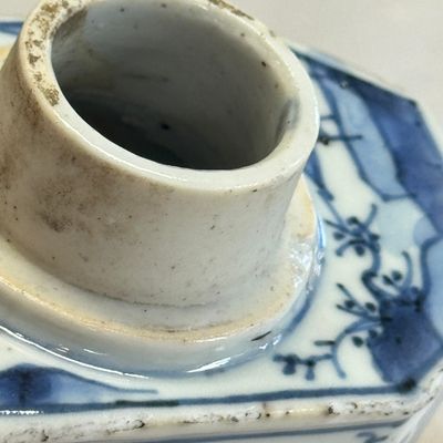 A Chinese blue and white tea caddy and cover — foto 11