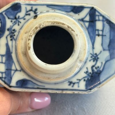 A Chinese blue and white tea caddy and cover — foto 13