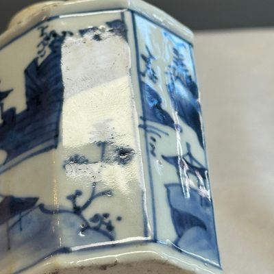 A Chinese blue and white tea caddy and cover — foto 8