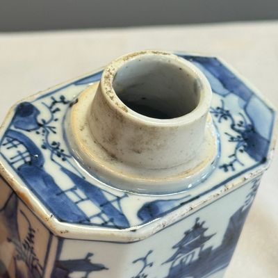A Chinese blue and white tea caddy and cover — foto 10