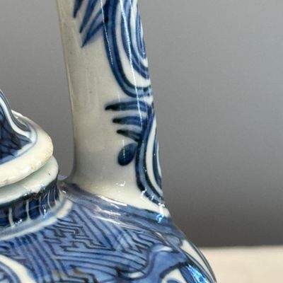 A Chinese blue and white wine pot and cover — 照片 4