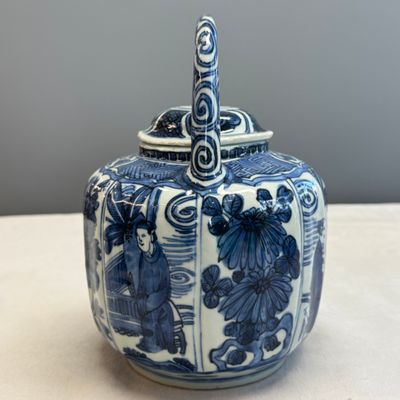 A Chinese blue and white wine pot and cover — 照片 6
