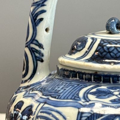 A Chinese blue and white wine pot and cover — 照片 8