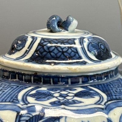 A Chinese blue and white wine pot and cover — 照片 9
