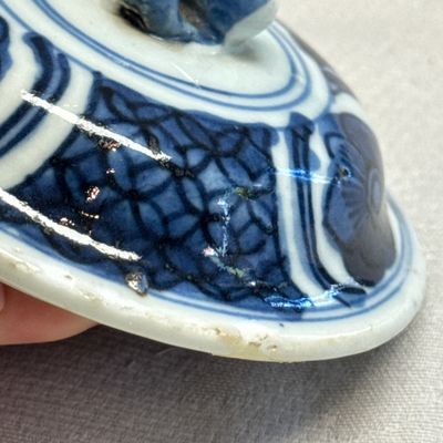 A Chinese blue and white wine pot and cover — 照片 25