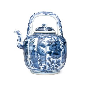 A Chinese blue and white wine pot and cover — 照片 2