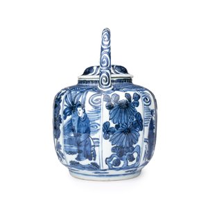 A Chinese blue and white wine pot and cover — 照片 3