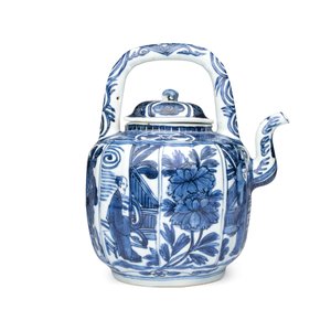 A Chinese blue and white wine pot and cover — 照片 4
