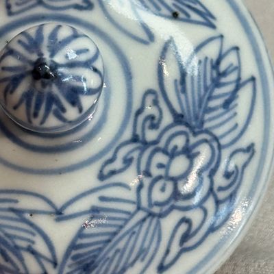 A Chinese blue and white wine pot and cover — photo 26