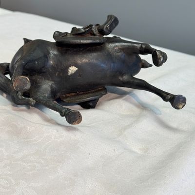 A Chinese bronze model of Guandi on horseback — photo 12