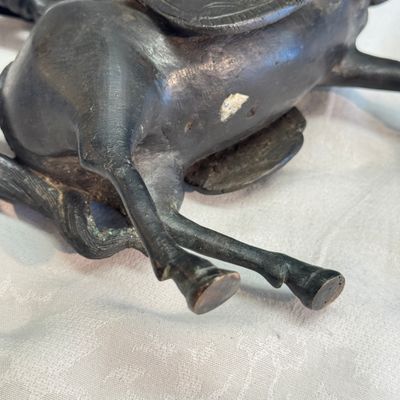 A Chinese bronze model of Guandi on horseback — photo 13