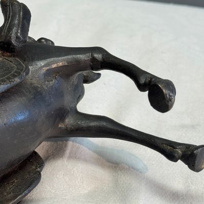 A Chinese bronze model of Guandi on horseback — photo 14