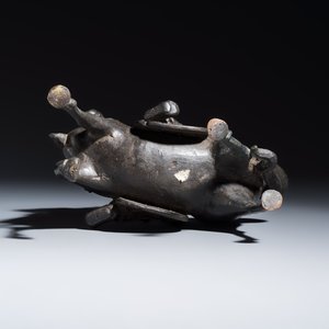 A Chinese bronze model of Guandi on horseback — photo 9