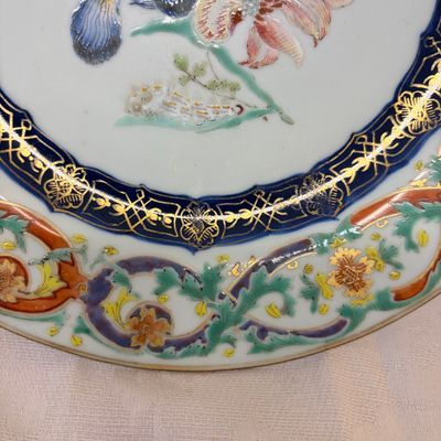 A Chinese famille rose 'Botanical' plate based on designs by the German botanist Maria Sybille Merian — foto 5