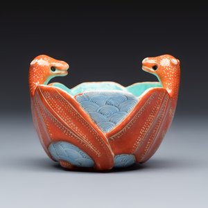 A Chinese famille rose 'Double Bats' cup — foto 2