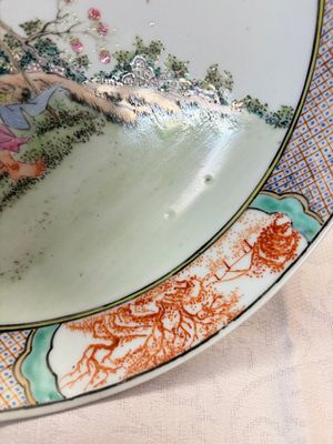 A Chinese famille rose 'Liuhai and the Three-Legged Toad' dish — photo 2