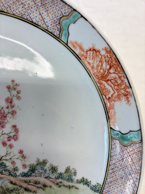 A Chinese famille rose 'Liuhai and the Three-Legged Toad' dish — photo 3