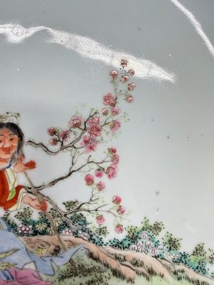 A Chinese famille rose 'Liuhai and the Three-Legged Toad' dish — photo 6